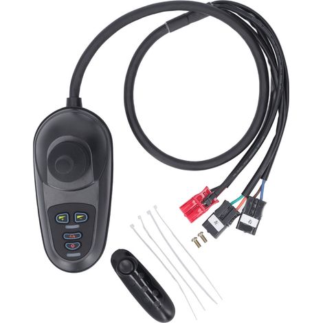Joystick de commande pour fauteuil roulant électrique, contrôleur moteur à balais 24V DC 45A avec connecteur de frein, manette de mobilité, pièce de rechange (1/5)
