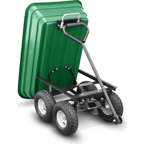 Elem Garden Technic – Chariot de jardin à benne basculante 75 L – Charge maximale 250 kg – Dimensions 93 x 50,5 x 51 cm – Structure métallique robuste (1/6)