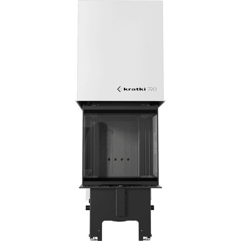 Kamineinsatz KRATKI REGNOR 500/500 7 kW Ø 200 3 seiten glas schwarz Verkleidung (1/5)