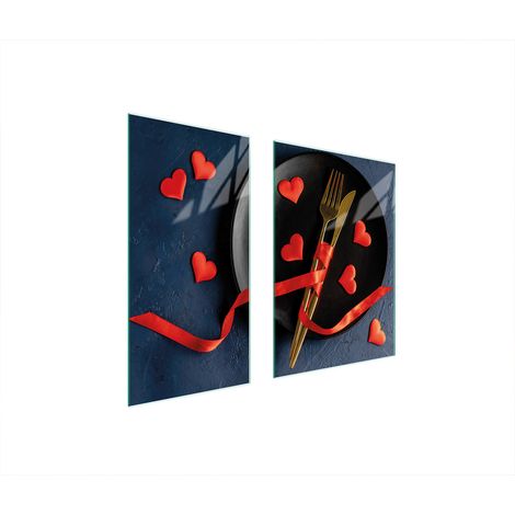PLAQUE DE PROTECTION EN VERRE 75x52 COEUR (1/5)