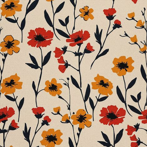 Tela decorativa para exteriores Oxford - Motivo floral I DX5286 (1/5)