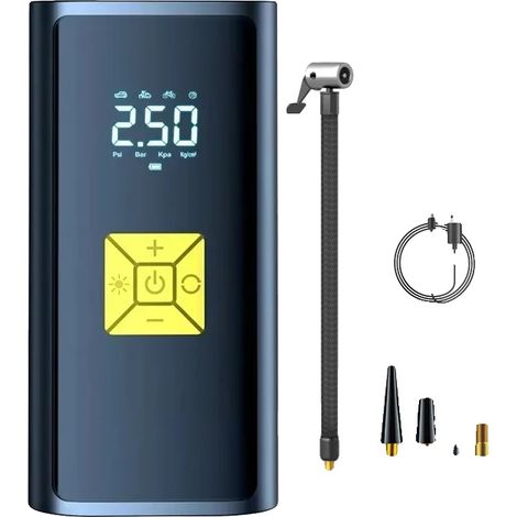 Pompa ad aria, display digitale, design ricaricabile, stile senza fili, alimentata a batteria (1/2)