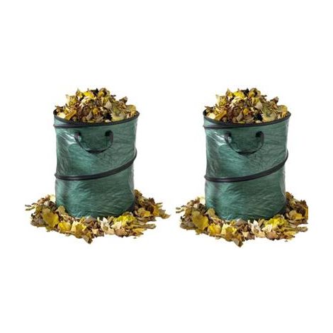 Lot de 2 sacs à déchets de jardin - pop up bag 80 litres (1/2)