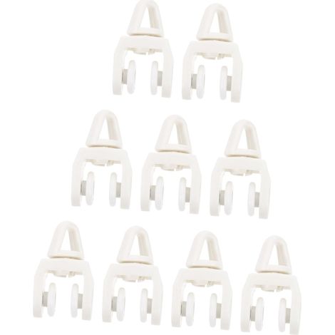 CCYKXA Silent Pulleys for Sliding Curtain Tracks, 50 Pieces, Multipurpose Plastic Rollers, Smooth Rolling System, Accessories for Curtains, Sheers and Valances (1/5)