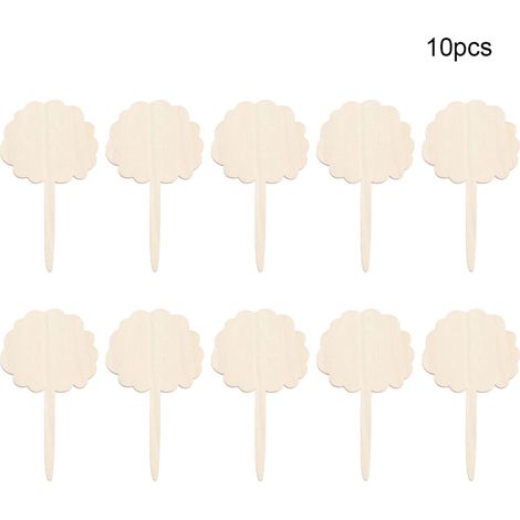 10 étiquettes en bambou pour plantes de jardin, étiquettes de tri et de classification, étiquettes pour plantes à fleurs pour enfants