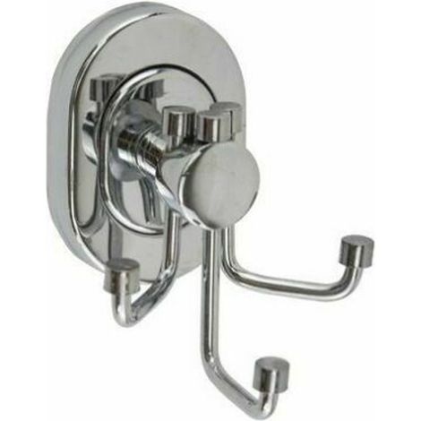 Cleafe - Supporto Appendino Triplo 3 Ganci Asciugamano Accappatoio Acciaio Parete Bagno -