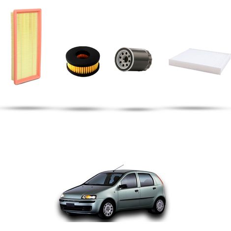 Kit tagliando 4 filtri compatibile con Fiat Punto II 1.2 8v GPL 44kw dal 2007 (1/5)