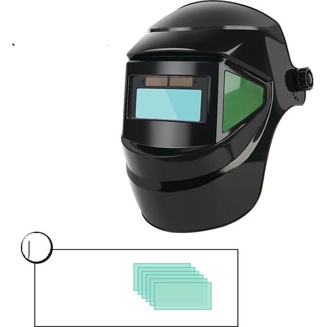 ZOLGINAH Máscara de soldadura, gran campo de visión, rango de sombra completo DIN5-9/9-13, 4 sensores, máscara de soldadura automática para MIG/MAG/TIG/soldadura por arco/esmerilado/corte por plasma (1/5)