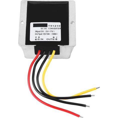 6v 12V Convertisseur, DC-DC Step Up Converter 5V vers USB DC Tension Booster Module d'alimentation C 6-12 12V 10A 120W Boost Power CH (1/5)