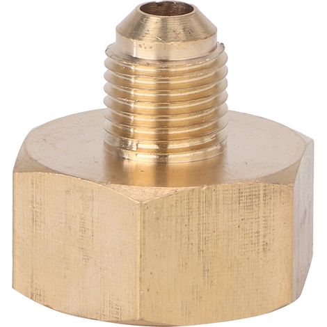 Raccord De Conversion Azote Oxygène - Adaptateur Fil Intérieur En Laiton - Pour Tubes Cuivre Et Fluor - Système Hydraulique - 1 Pièce (1/5)