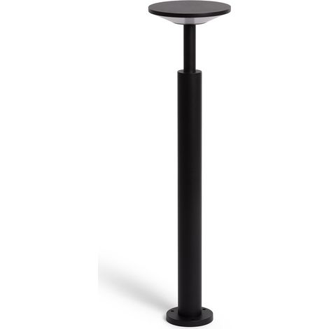 Baliza de Pie Exterior LED 18W Aluminio Lhasa 3000K M Negro Blanco Cálido (1/5)
