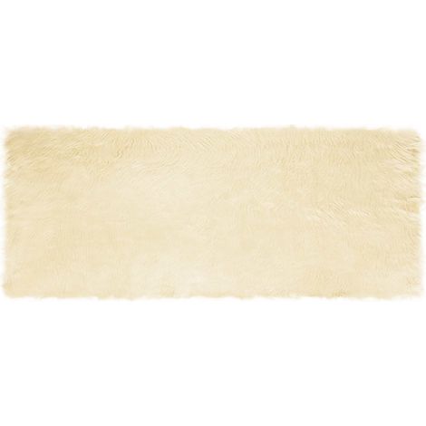 Maison Exclusive - Teppich aus Kunstschaffell TAFALLA Creme 80 x