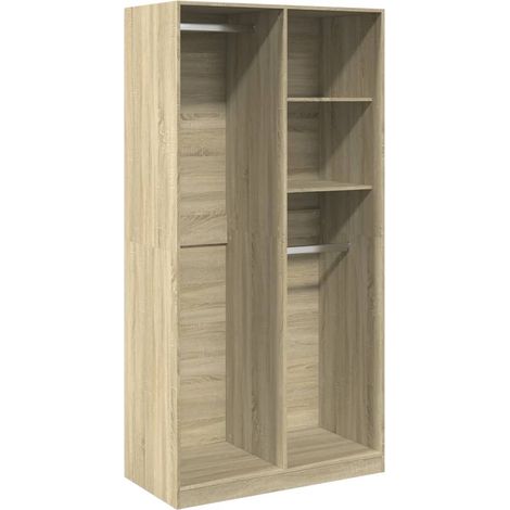 Maison Exclusive - Armadio Rovere Sonoma 100x50x200 cm in Legno Multistrato