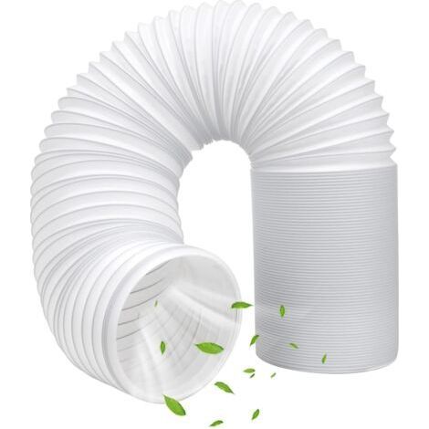 Tuyau Climatiseur Mobile 150cm, Tuyau D'évacuation D'air En Pvc Flexible Tube De Ventilation Universel Tuyau Kit, Diamètre de 150 mm Longueur(Tourner à gauche pour installer) (1/5)