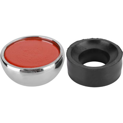 Boule en acier inoxydable laqué, hémisphère micro incrusté, bande laquée dorée, outil de précision