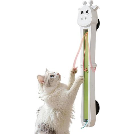 Wall-mounted electric cat teaser, interactive pet toy, 360-degree rotation, high-voltage suction base, training accessory with intelligent motion design (1/5)