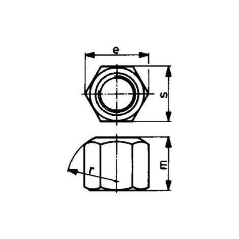 Écrou six pans DIN6330B M24 FORMAT 1 PCS (1/4)