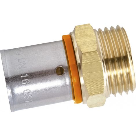 Messing-Klemmverschraubung gerade M 20 x 27 für Rohr in pro QUICK PLOMBERIE