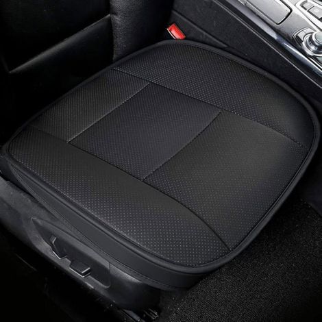 Protecteur/Housse de Siège Voiture Avant Super Doux Confort,Coussin de Siège Auto Respirant Cuir PU 1 Pièce-Noire n HOUSSE DE SIEGE (1/5)