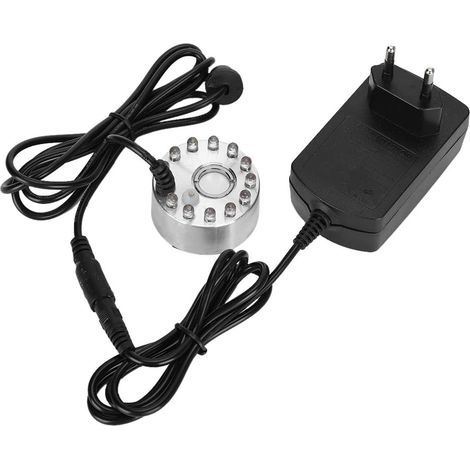 Fabricant de Brouillard Décoration Ornement Fontaine d'eau Eau Courante Atomiseur Humidificateur à Ultrasons 12 Lumières Mini Fontaine d'eau Fabricant (1/5)