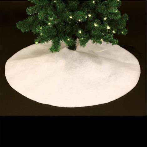ALLIANDISDéco de Noël Tapis pour pied de Sapin Blanc neige D 100 cm - Feeric Christmas
