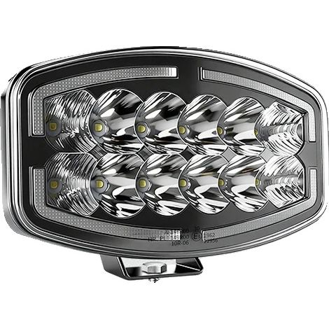 Lampe Spot, Lumière Double Blanche et Ambre, Étanche IP68, 1PC Ambre Blanc DRL (1/2)