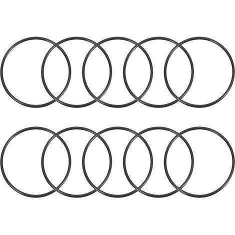 O-Ring 67mm OD 63mm ID 2mm Width Metric Nitrile Rubber Gasket Seal Pack of 10 (1/5)