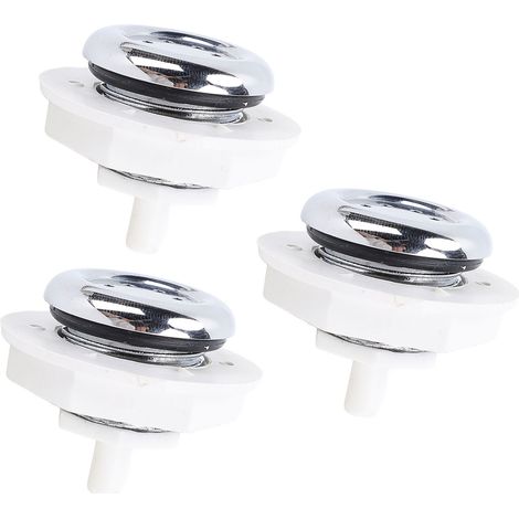 Lot de 3 buses à 7 trous en PVC, accessoire pour jet de bulles de spa, baignoire ou piscine. (1/5)