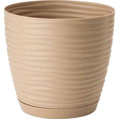 Sahara Petit 17 Café FORM-PLASTIC Blumentopf mit Untertasse (1/2)