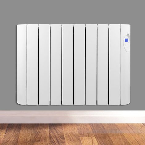 Futura 1500W Oil Filled Electric Radiator Panel Heater 24/7 Day Timer Lot 20 Wall Mounted Low Energy Retention Heater (1/5)