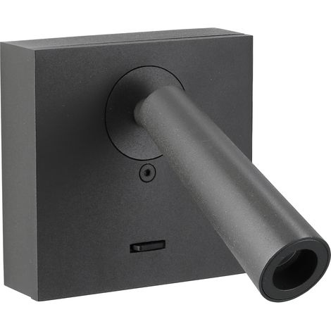 Leds-C4 Gamma - Applique Murale Liseuse LED Urban Grey 179lm 2700K (1/7)