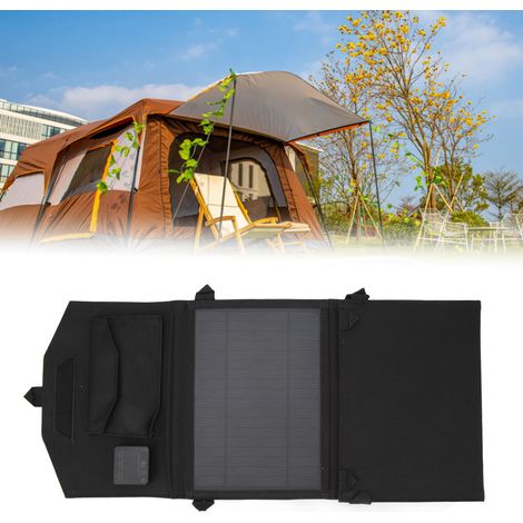 Sac de chargeur solaire pliable, batterie externe pour téléphone portable, chargeur solaire étanche (1/5)