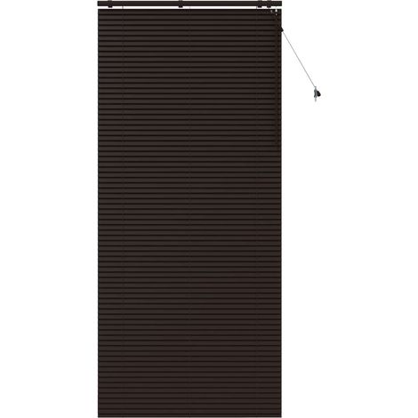 Store Vénitien Marron foncé 100 x 250 cm 35 mm vidaXL