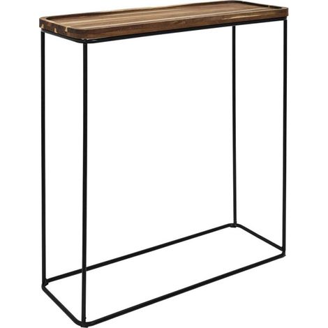 Console en Bois "Acacia" 82cm Marron (1/4)