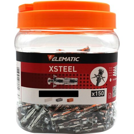 Elematic Barattolo 150 Tasselli Xsteel M5