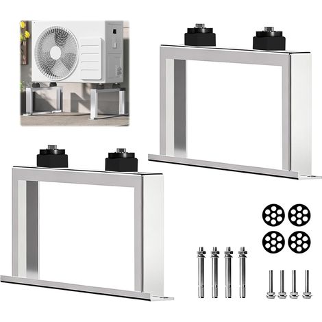 Split Outdoor Air Conditioning Bracket, Floor Mount for Split Air Conditioners, Floor Installation for Outdoor Units, Noise Reduction and Vibration, Height 10 cm, Maximum Load 150 kg (1/5)