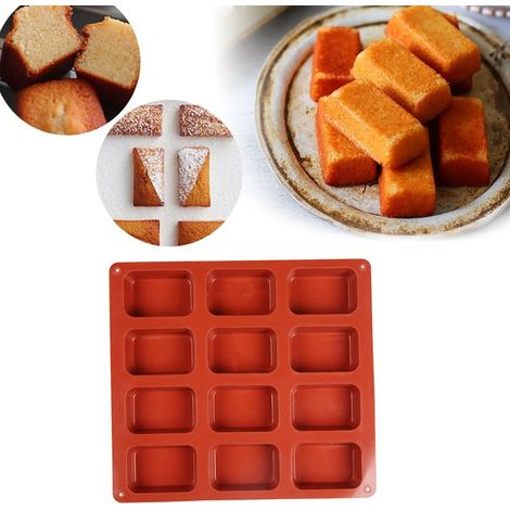 Moule de chocolat de Silicone de Forme de barre de chocolat Pralinenförmchen Extra Profond Forme de Chocolat de Chocolat de Chocolat de Bonbons,12 Cavités (1/5)