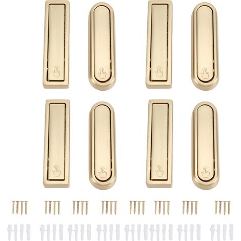 Lot de 8 patères pliables en alliage de zinc, fixation murale, gain de place pour vêtements, entrée, placard, porte, cuisine, salle de bain (1/5)
