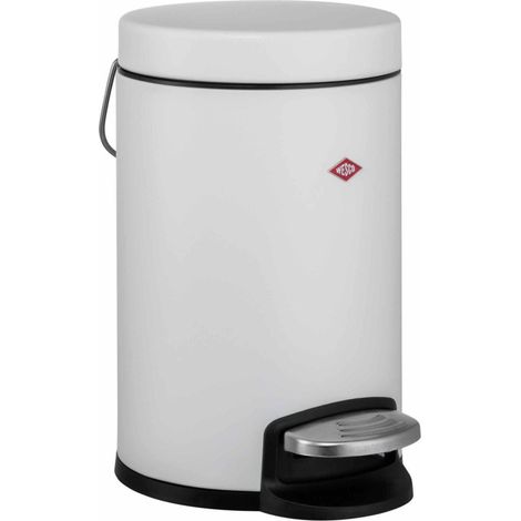 Wesco Modelo cubo de basura 3L blanco mate baño