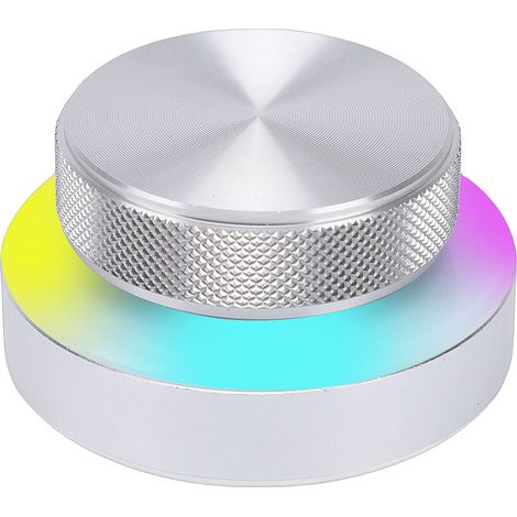 Bouton de commande personnalisé avec éclairage RGB, Bluetooth 2,4 GHz, connexion USB-C, fonction de changement de page, bouton de volume multimédia, compatible Windows, couleur argent. (1/5)