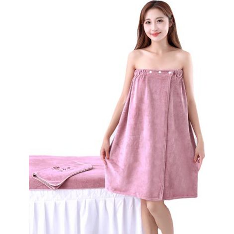 Serviette de bain absorbante, douce, à double bouton, respirante, couleurs inaltérables, élasticité ajustable, idéale pour la salle de sport, la plage et la piscine. Parfaite pour la salle de sport, l