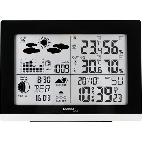 Techno Line WS 6762 WS 6762 Funk-Wetterstation Anzahl Sensoren max. 3