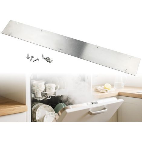 Garde-vapeur pour lave-vaisselle, 60 cm, en acier inoxydable 304, 600 × 85 mm, avec vis, protection contre la chaleur pour plan de travail, pare-vapeur (1/5)