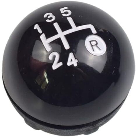 5/6 Vitesses Pommeau de Levier de Vitesse Fit pour Fiat 500 2012-2018 (Black, 5 Vitesses) (1/5)