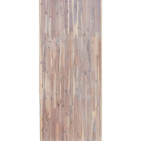 Tischplatte Akazie massiv 220 x 100 cm 38 mm mit natürlicher Kante Tischplatte