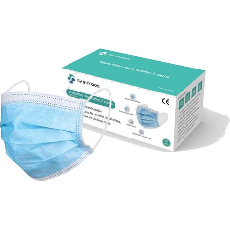 Masque IIR Chirurgical Bleu - Boîte de 50 Unités