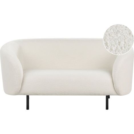 Sofa 2 Seater LOEN Boucle White (1/5)