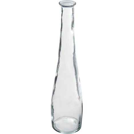 Vase en Verre Recyclé "Uly" 80cm Transparent