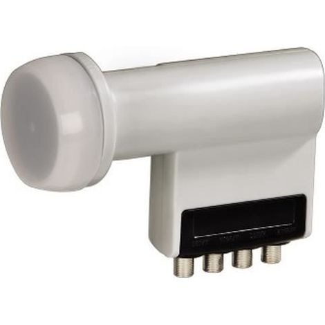 Hama Universal Quadswitch LNB, 10,7 - 12,75 GHz, 950 - 2150, 9,75 GHz (L1) - 10,6 GHz (L2), 0,1 dB, 60 dBi, 4 cm