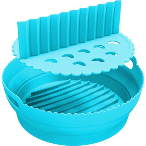 Accessori in silicone per friggitrice ad aria, padella multifunzionale in silicone con rivestimento per friggitrice ad aria